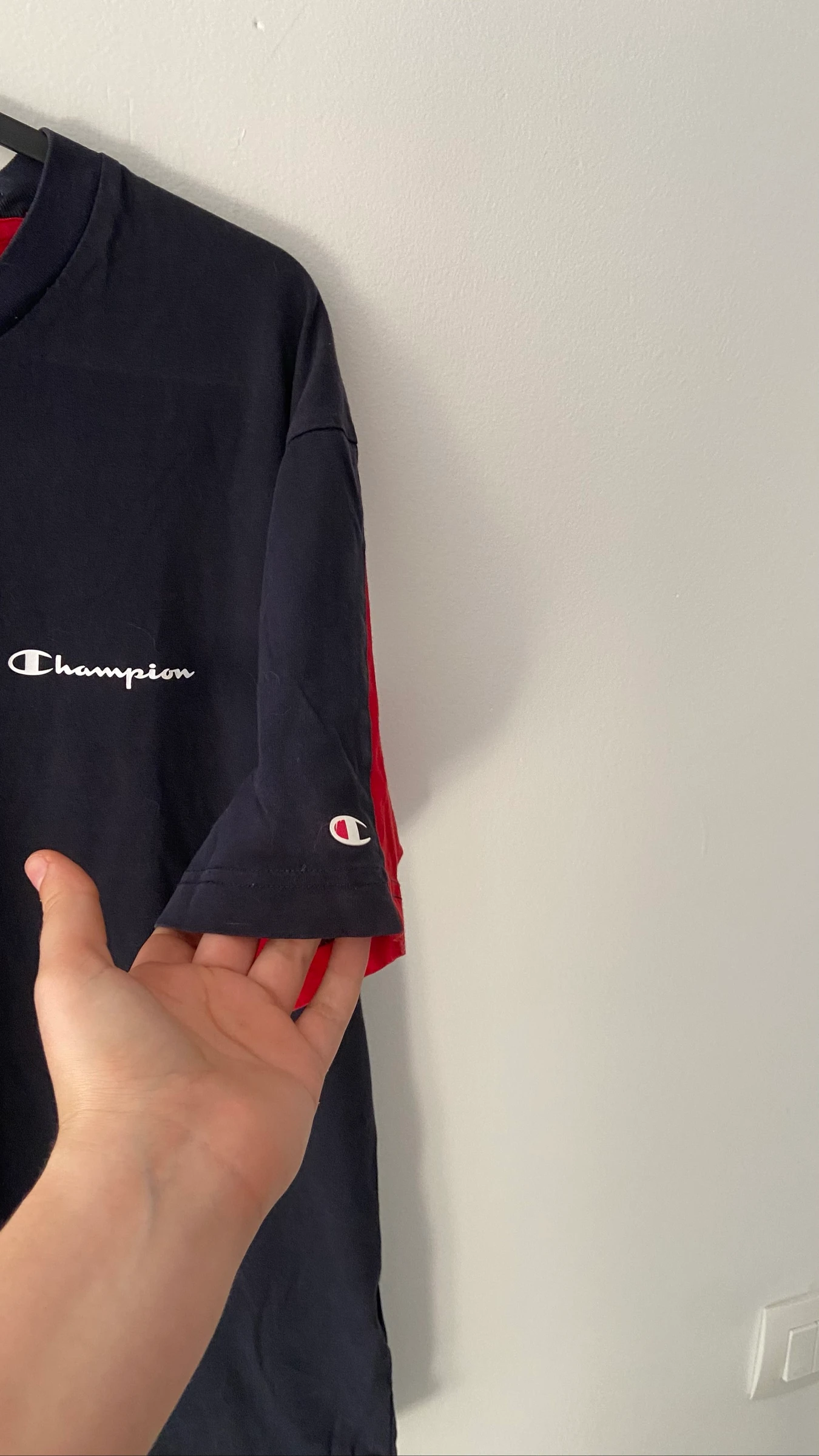 Navy Blue and Red Champions T-Shirt – photo 4